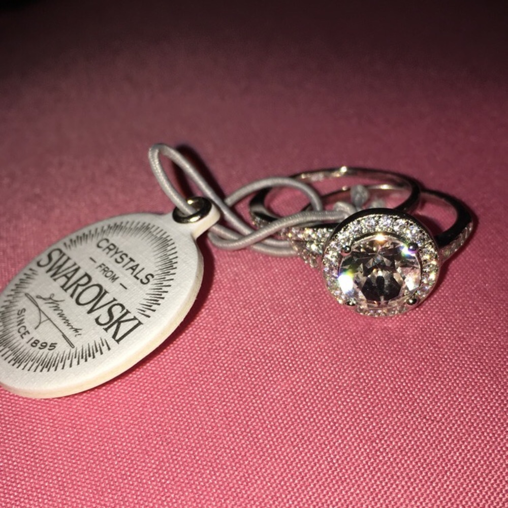 Swarovski sterling silver rings